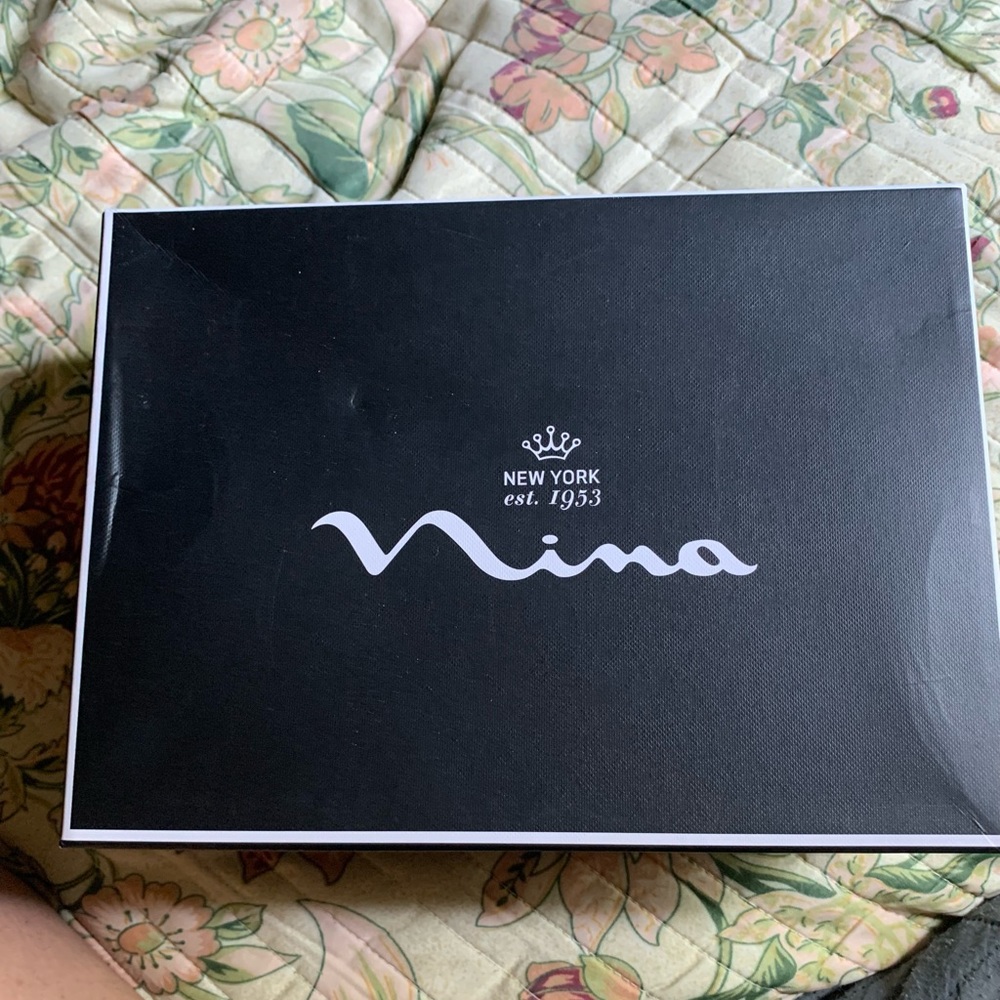 Gray Nina Heels, size 8.